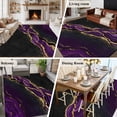 thumbnail image 5 of Marble Black Area Rug 5x8 FT, Non Slip Bedroom Throw Carpet, Purple Gold Art Abstract Vintage Farmhouse Washable Soft Floor Carpet Non-Shedding Rug for Living Room Nursery Dorm Office, 5 of 9
