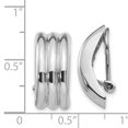 thumbnail image 3 of 14k White Gold Omega Clip Non Pierced Earrings, 3 of 7