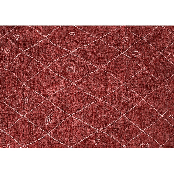 Ahgly Company Indoor Rectangle Oriental Red Industrial Area Rugs, 2' x 3'