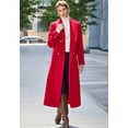 thumbnail image 2 of Jessica London Women's Plus Size Long Shawl Collar Wool Blend Coat, 2 of 5