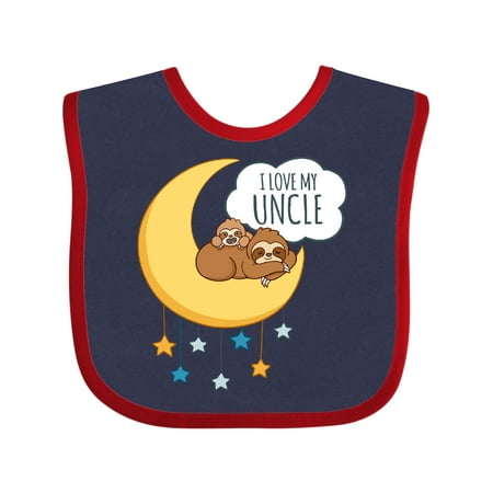 

Inktastic I Love My Uncle Gift Baby Boy or Baby Girl Bib