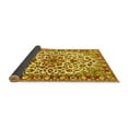 thumbnail image 2 of Ahgly Company Indoor Square Medallion Yellow Traditional Area Rugs, 5' Square, 2 of 4