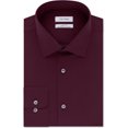 thumbnail image 1 of Calvin Klein - Camisa de vestir para hombre, sin planchar, con botones, color rojo, cuello de 16.5 pulgadas, manga de 34 a 35 pulgadas, 1 of 1