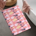 thumbnail image 4 of 20x32 Inch Ultra Soft Faux Bath Mat Non Slip Absorbent Microfiber Bathroom Rug, Colorful Bricks, Patterns, 4 of 4