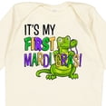 thumbnail image 4 of Inktastic My 1st Mardi Gras Cute Alligator with Beads Boys or Girls Long Sleeve Baby Bodysuit, 4 of 5