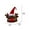 B, variant on Musical Christmas Santa Hat with Dancing Motion and LED Light Effects Battery Operated Singing Santa Hat with Multiple Holiday Songs Fun Christmas Party Supplies for Adults and Kids