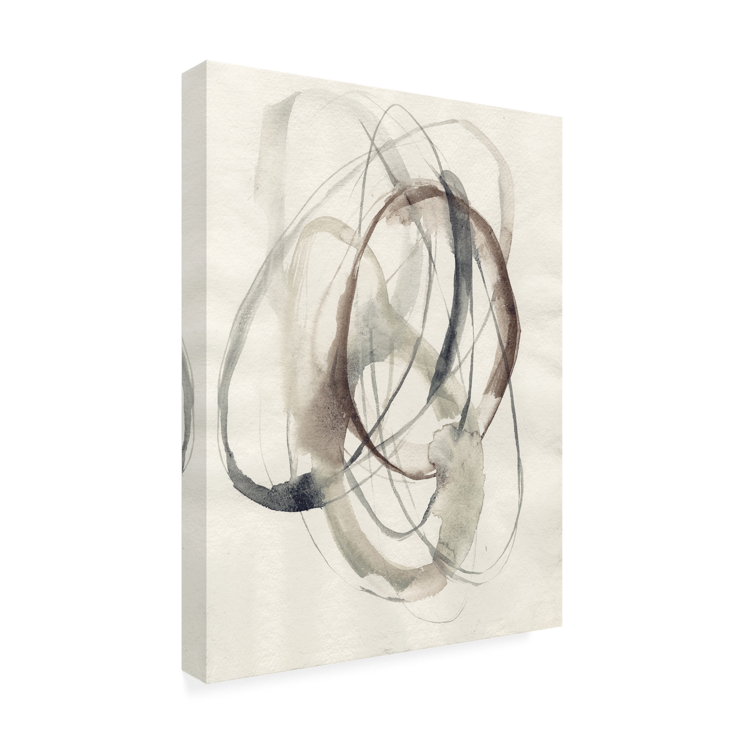 Jennifer Goldberger 'Spiral Hoops II' Canvas Art