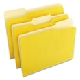 thumbnail image 2 of Deluxe Colored Top Tab File Folders, 1/3-Cut Tabs: Assorted, Letter Size, Yellow/Light Yellow, 100/Box | Bundle of 2 Boxes, 2 of 4