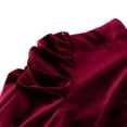 thumbnail image 5 of Women 2023 Puff Long Sleeve  Velvet  Casual Loose Shirts Tops Work Office Solid Top, 5 of 9