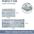 thumbnail image 3 of Findosom 2pcs Anti Fatigue Kitchen Rug Set Waterproof Oil-proof Wipe Clean Non Slip Kitchen Runner and Mat 0.4" Thick PVC Cushioned Standing Mats for Kitchen Sink Office 18"x30"+18"x47" Blue, 3 of 8