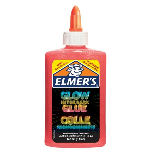 Elmer's Glow in the Dark Liquid Glue, 5 oz., Pink