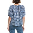 thumbnail image 2 of Velvet by Graham & Spencer womens  Hara Top, l, Blue, 2 of 3
