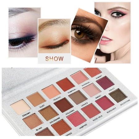 Fashion 18 Colors Eyeshadow Palette Luxury Golden Matte Nude Eye Shadow