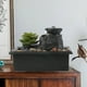 thumbnail image 1 of Fuente Zen de mesa Fuente de agua interior con luces decorativas LED | Cascada de escritorio Calm Ambient | Decoración de piedra para oficina, dormitorio, guardería | USB/Alimentado por batería |, 1 of 5