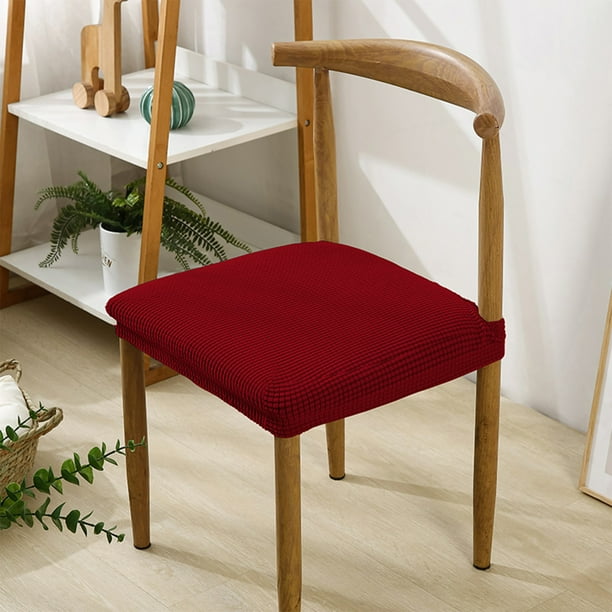 Xihbxyly Funda Elástica para Silla, Funda Suave de Elastano, Cojín Lavable y Extraíble, Diseño con Textura de Grano de Maíz, Ideal para Oficina, Comedor, Bar, Elegante Renovación de Muebles, Varios C