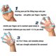 thumbnail image 4 of Refuerzo de agarre de mano, 3 piezas de bandas de resistencia para ejercitar los dedos de silicona para fortalecer los antebrazos, para rehabilitación y reducir el dolor, 4 of 5