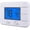 Blue Backlight, variant on Non Programmable Thermostat for Home 1 Heat/ 1 Cool Single-Stage System, with Room Temperature Monitor (LCD White Backlit Screen)