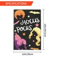 thumbnail image 3 of Halloween Garden Flag Hocus Pocus Garden Decorations Outdoor Burlap Halloween Porch Decor Yard Flag Signs 12x18 Inches, 3 of 7