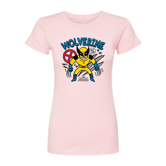 Marvel Deadpool & Wolverine - Wolverine Doodles - Juniors Fitted Graphic T-Shirt