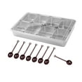thumbnail image 1 of DOLITY Seasoning Spice Box Condiment Server Stackable Transparent Cruet Kitchen Storage 8 Grids Stainless, 1 of 9