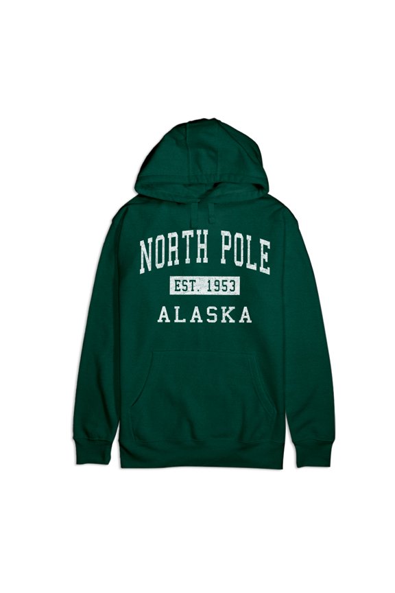 North Pole Alaska Classic Established Premium Cotton Hoodie