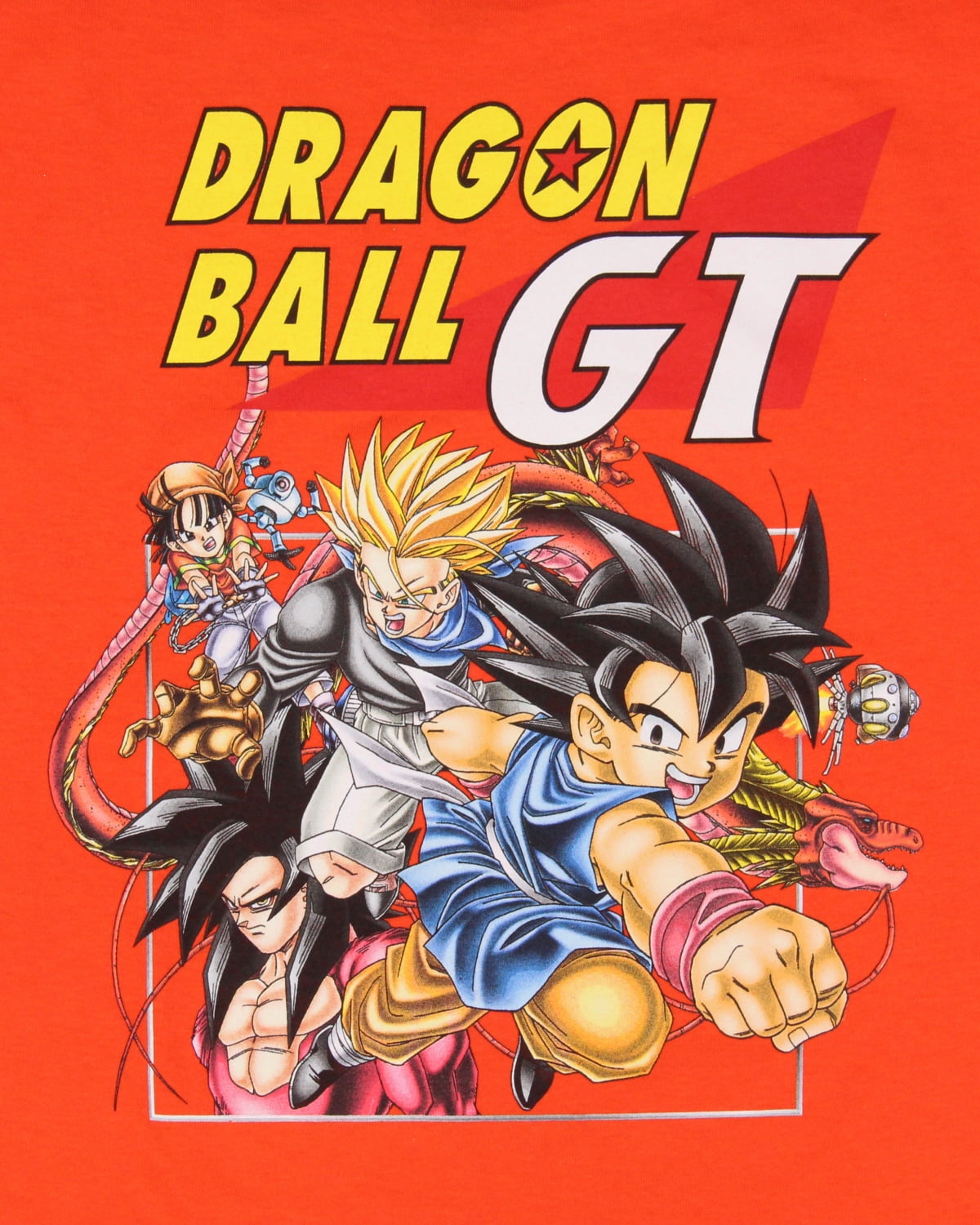 Dragon Ball GT Mens' Goku Pan Gohan Goten Character Anime T-Shirt Orange,  XLarge - Walmart.com