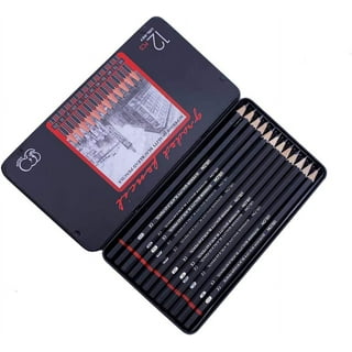 Professional Charcoal Pencils Drawing Set - MARKART 10 Pieces Soft
