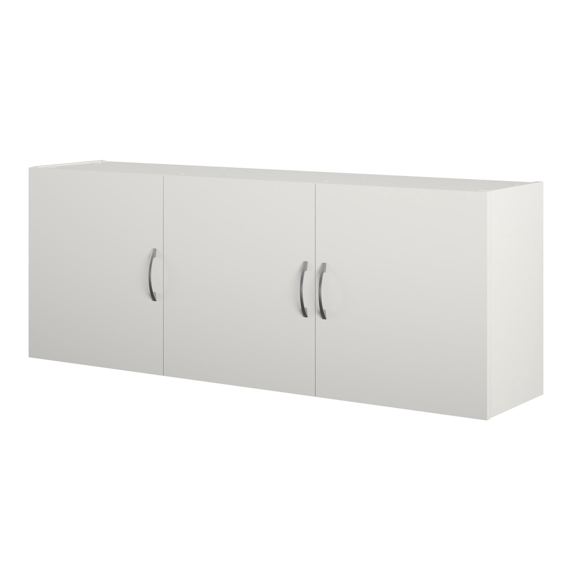 RealRooms Basin 54" 3 Door Wall Cabinet with Adjustable Shelf, White