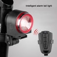 thumbnail image 3 of Luz trasera para bicicleta, luz trasera inteligente para bicicleta, luz trasera LED impermeable, control remoto con alarma ultrabrillante de 115 db, luz trasera para bicicleta recargable e impermeable, 3 of 5