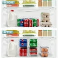 thumbnail image 2 of Sorbus Soda Can Organizer for Refrigerator and Egg Holder for Fridge Set, Stackable Can Holder Dispenser and Egg Holder with Lid for Fridge, Pantry, Freezer - BPA-Free, Clear Design, 2 of 7