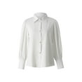 thumbnail image 1 of VISgogo Camisa Retro con Manga de Obispo para Mujer, Color Sólido/Estampado de Leopardo Solapa Blusa de Manga Larga con Botones para Damas, S/M/L/XL/XXL VISgogo moda, 1 of 9
