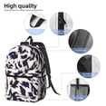thumbnail image 5 of 17in Backpack With Pocket Adjustable Shoulder Strap Large Capacity Zipper Opening And Closing Double Pull Head Zipper For Work Travel Sports Animal Print Style Aliceblue_1, 5 of 8