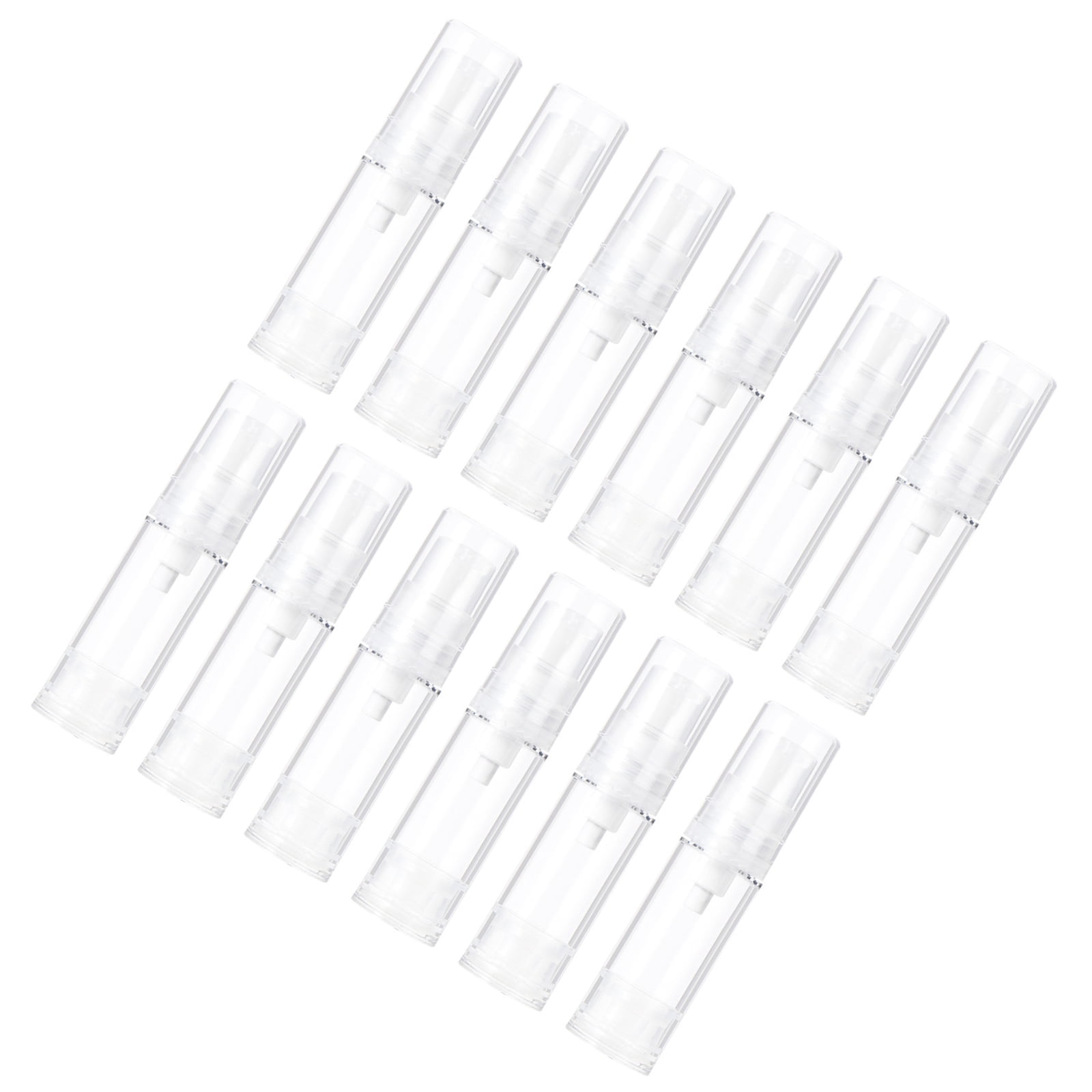ETHZZLE 24Pcs Clear Leakproof Travel Lotion Containers with Vacuum Dispensing Pump Refillable Plastic