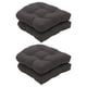 thumbnail image 1 of Cojín capitoné para asiento de silla, cojines de silla para muebles de patio, cojín de tatami para el , para para hogar, patio, 19 "x 19 Gris oscuro, 1 of 4