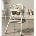 thumbnail image 6 of 6-in-1 Baby High Chair Convertible Baby Feeding Chairs & Portable Baby Rocking Chairs with Double-Layer Tray and Toy Rack for 0-36 Months,Beige, 6 of 12