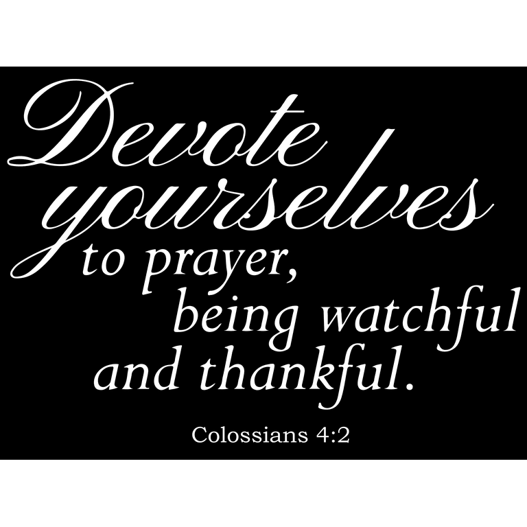 Devote Yourself To Prayer {Mirror Decal Stickers} Devote Yourself To Prayer {Mirror Decal Stickers}