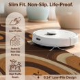 thumbnail image 6 of Design&I 5'x7' Washable Area Rug Snag-Free, Skid-Resistant Record Music Vinyl Themed Spinning Platter Geometric Rings Cd for Dining Room, Under Table, Home Office, 6 of 7