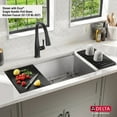 thumbnail image 4 of DELTA Rivet 32 Workstation Kitchen Sink Undermount16 GaugeStainless Steel Single Bowl withWorkFlow Ledge and Accessories, 4 of 17