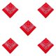 thumbnail image 2 of Advancent Unisex Poliéster Turbante Bandana Chic Bufanda Cuadrada Paisley Estampado Diadema Senderismo Moderno Pañuelo Regalos Rojo Type2 NO2 Advancent CBP263469, 2 of 4