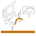 thumbnail image 3 of For 03-06 Expedition Rear Fender Molding Moulding Trim Arch Left Side FO1790111, 3 of 5