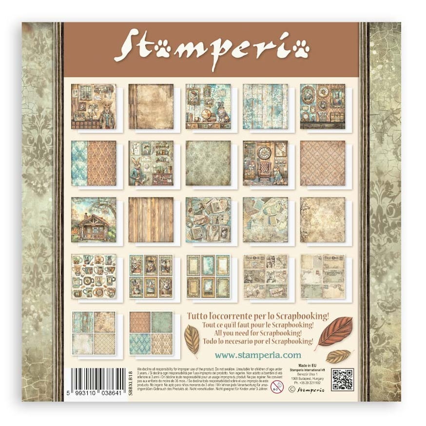 Stamperia Single-Sided Paper Pad 12"X12" 22/Pkg-Alterego