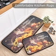 thumbnail image 5 of SKYSONIC Thanksgiving Cornucopia Horn Kitchen Rugs Set of 2, Rustic Wood Floor Runner Area Rug Washable Carpet Mat Perfect for Living Room Bedroom Entryway, 5 of 7