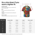 thumbnail image 5 of Honeii Colorful Arrow Graffiti Pattern for Men's Short-Sleeved Button-Up Collared Shirt Featuring A Pocket, Perfect for Beach Vacations, And Travel Adventures.-Small, 5 of 5