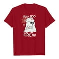 thumbnail image 3 of Boo Boo Crew Ghost Nurse Halloween Tshirts Women 2025 Short Sleeve Crewneck Funny Graphic Halloween Shirts for Women, 3 of 4