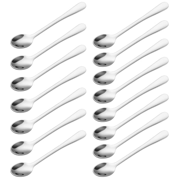 LINFANG 15Pcs Tiny Stainless Steel Spoons for Spice Jars 3 Inch Reusable Mini Condiment Spoons Cute Seasoning Little Spoon for Sugar Salt Spices Dessert