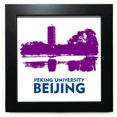 thumbnail image 1 of Beijing University City Travel China Mesa de pared con marco cuadrado negro, 1 of 4