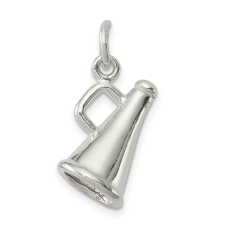 925 Sterling Silver Megaphone - 925 Sterling Silver Megaphone Pendant Charm Necklace Sport Cheerleading Gifts For Women For Her