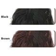 thumbnail image 2 of Replacement Curly Wavy Human Hair Women Hairpiece Toupee Topper Clip Extension, 2 of 5