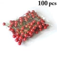 thumbnail image 2 of Christmas Berry Branches Realistic 100PCS Holly Berry Picks Faux Berry Stems, 2 of 9