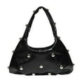 thumbnail image 6 of Women's Stylish Messenger Bag Waxed Leather Shoulder Handbag with Zippered Pockets for Work Travel Shopping, 6 of 6